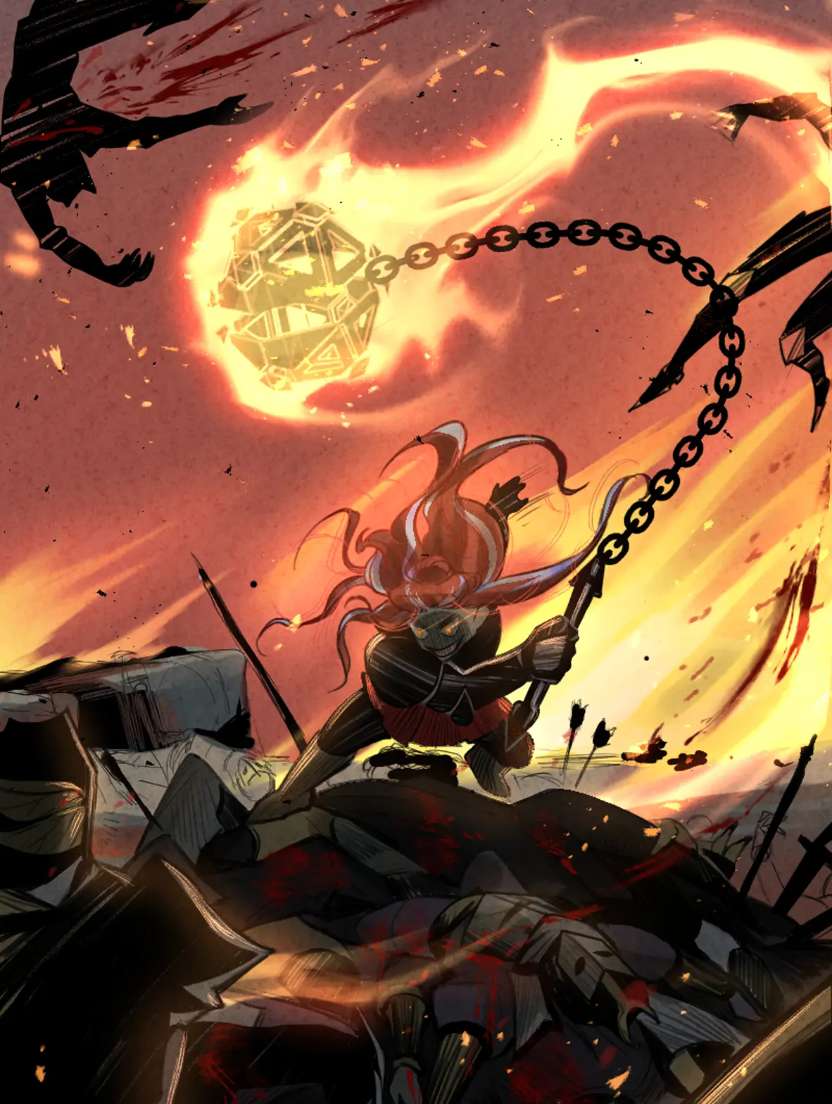 Kinfire WebToon Schermata dal webtoon Kinfire