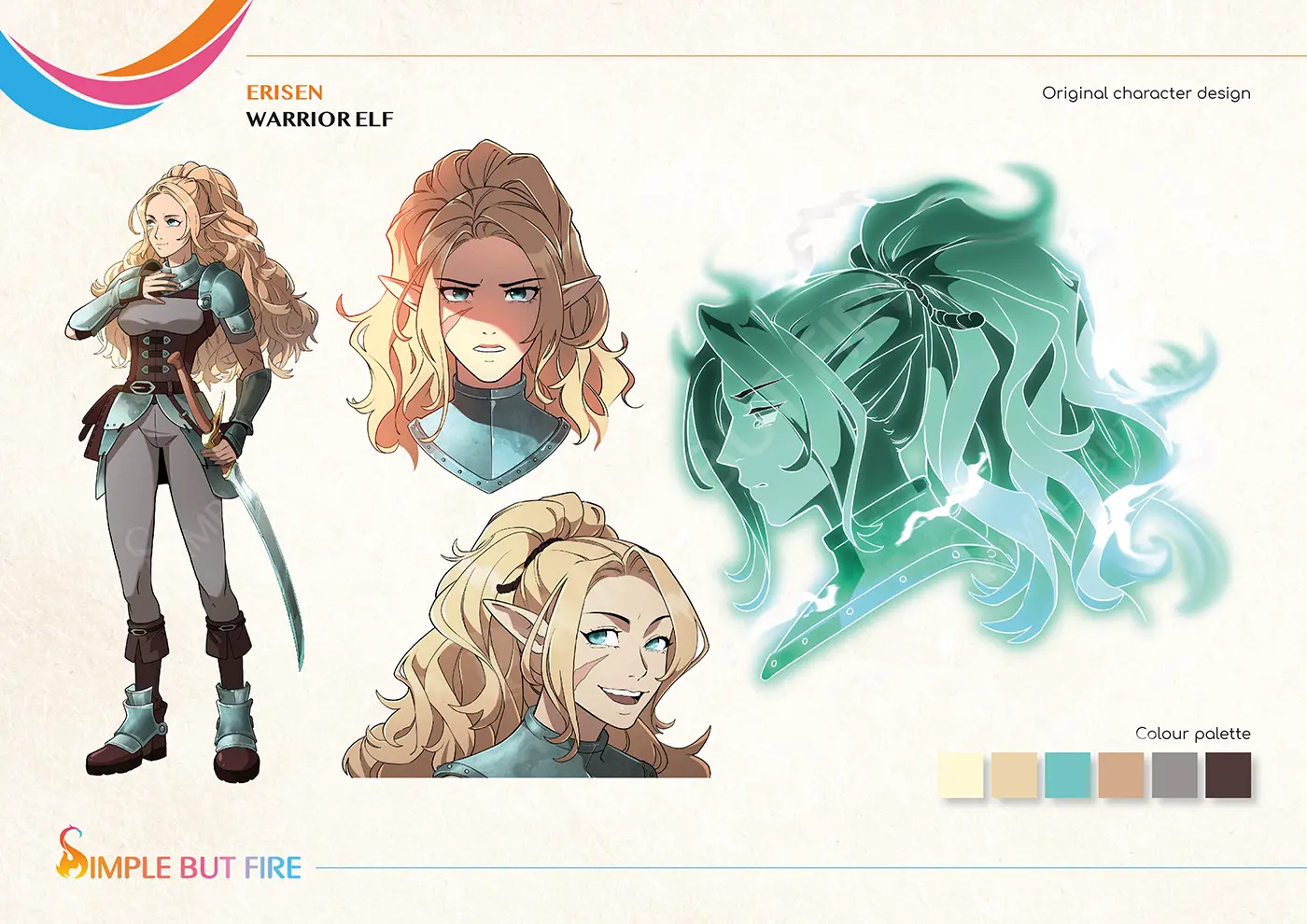 Simple but Fire character design elf Simple but Fire character design elf