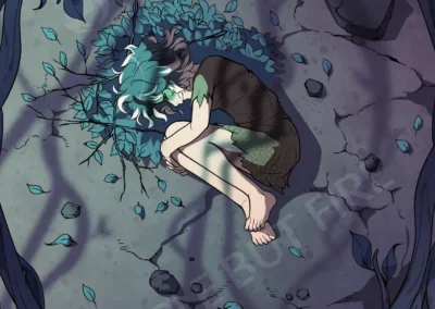 Simple but Fire webtoon panel selection: Shattered Realms - Death isn't Permanent